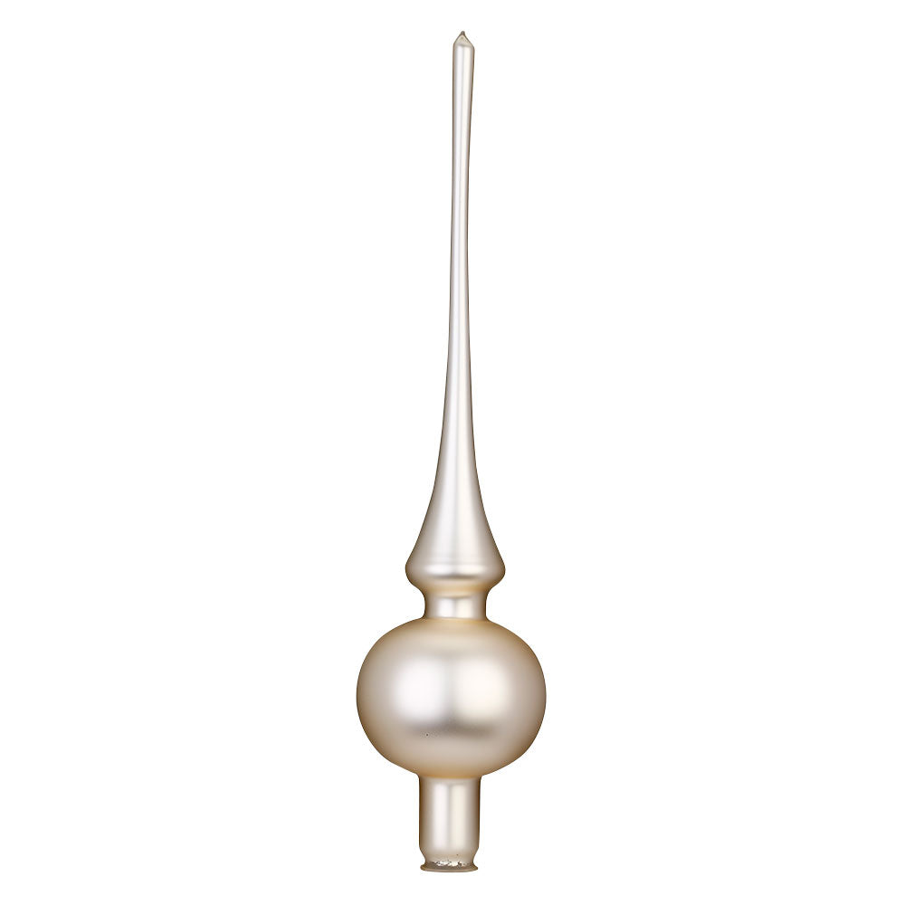 inge-glas-manufaktur-baumspitze-champagner-matt-7-x-30-cm image 1