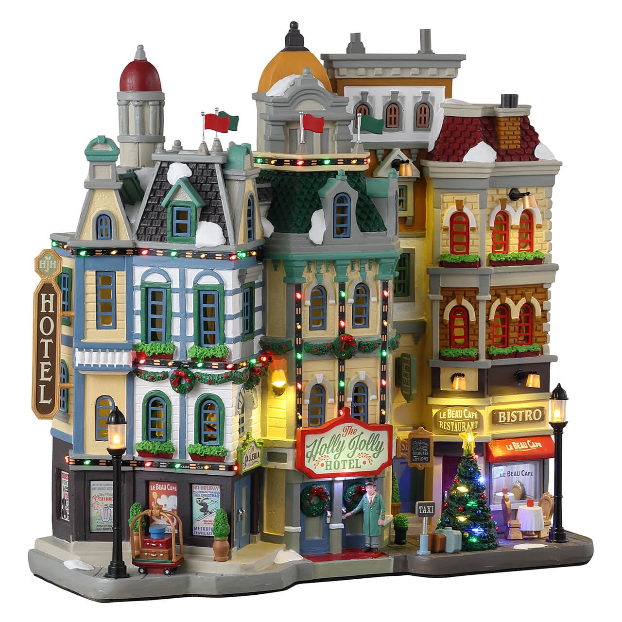 lemax-the-holly-jolly-hotel-miniaturgeb-ude-caddington image 1