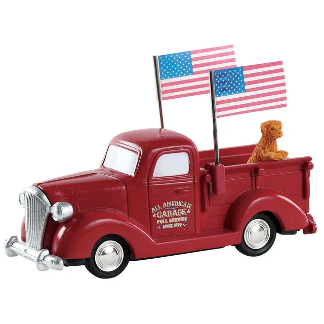 lemax-vintage-truck-weihnachtsdorf-deko-fahrzeug image 1