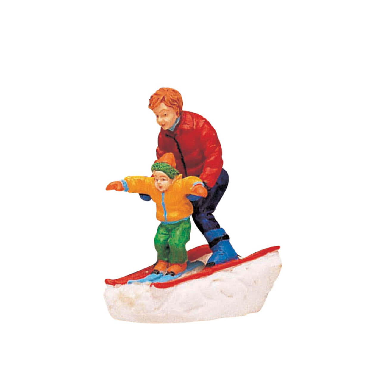 lemax-father-son-skiing-vail-village-skifahrer-figuren image 2