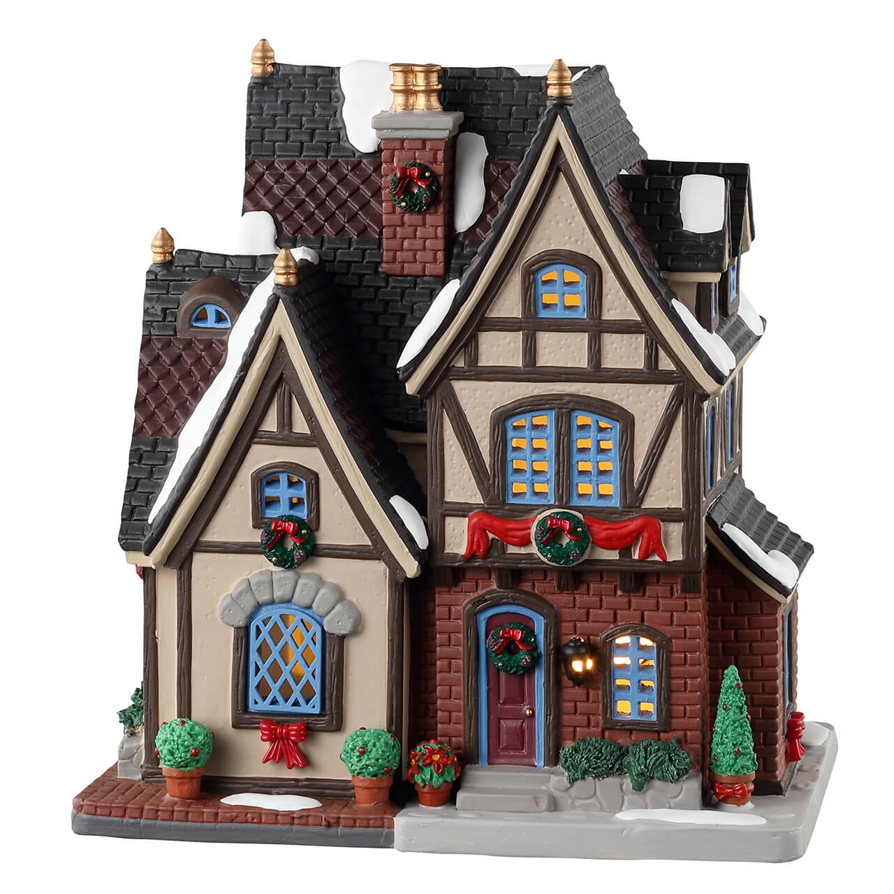 lemax-caddington-the-burgher-s-house-beleuchtetes-tudor-haus image 1