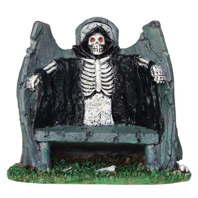 lemax-reaper-bench-spooky-town-bank-miniatur-figur image 1
