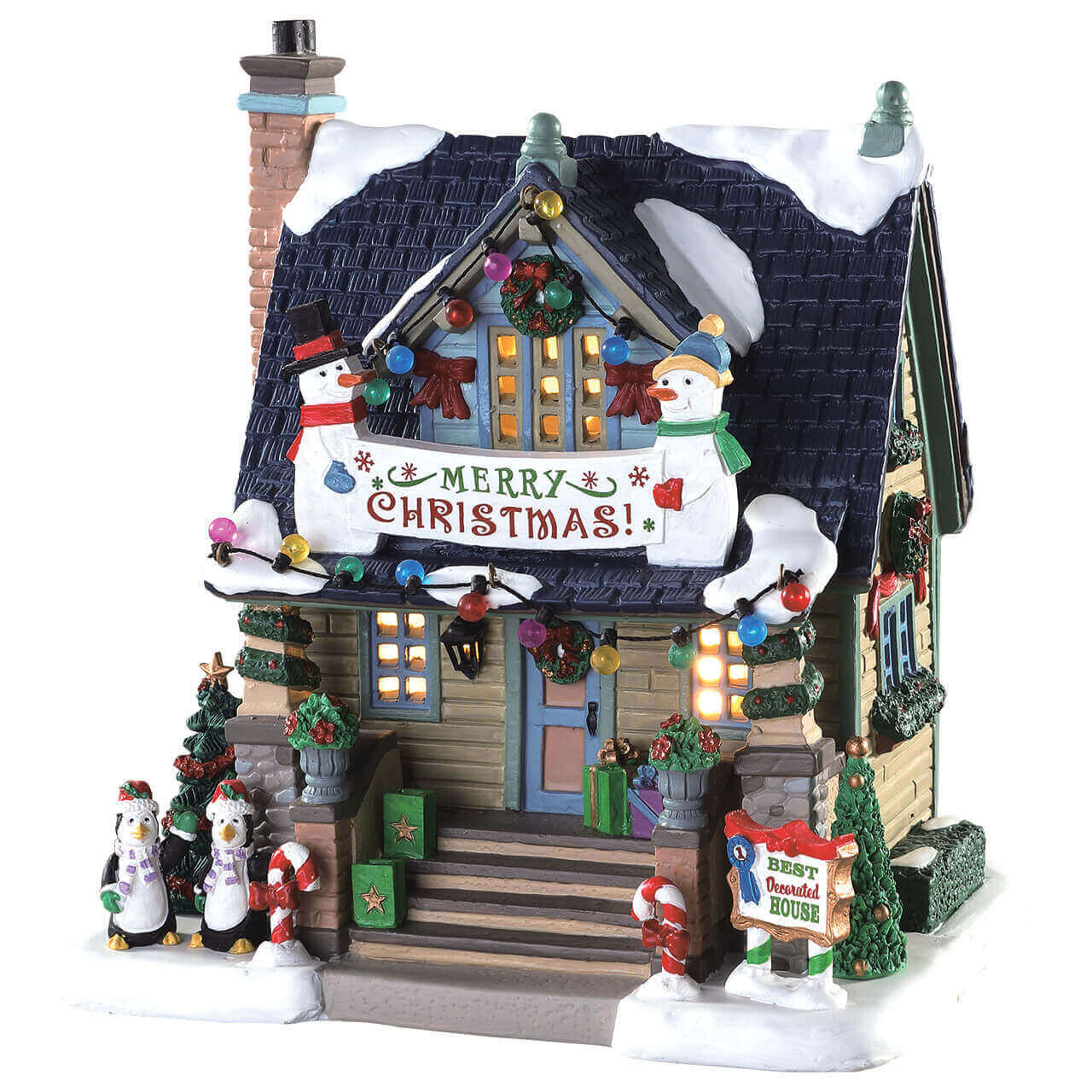 lemax-best-decorated-house-weihnachtsdorf-haus-mit-festbeleuchtung image 1