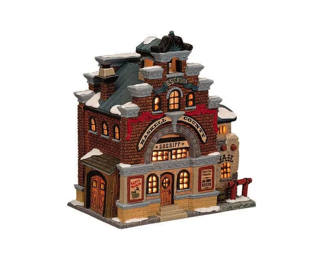 lemax-haskell-county-sheriff-miniaturgeb-ude-weihnachtsdorf image 1