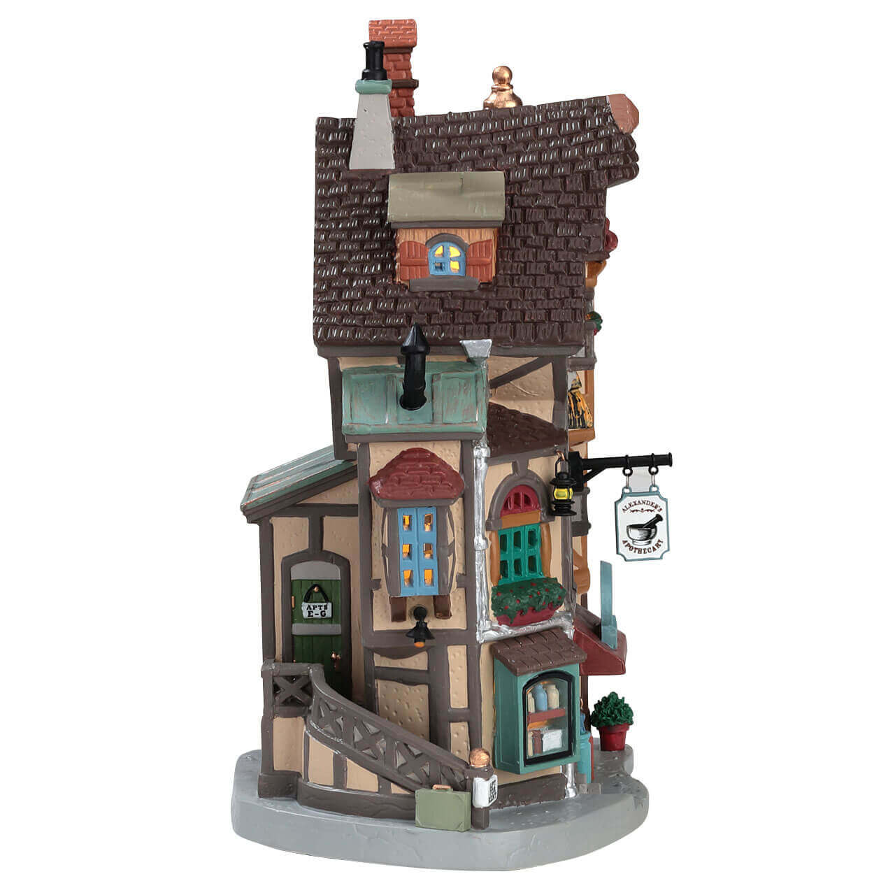 lemax-alexander-s-apothecary-miniaturhaus-weihnachtsdorf image 3