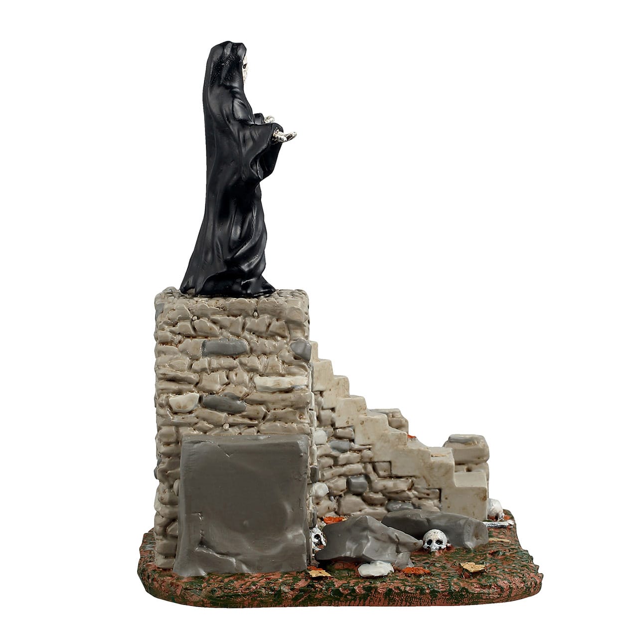 lemax-spooky-staircase-halloween-miniatur-szene-gruselige-treppe-mit-sensenmann image 2
