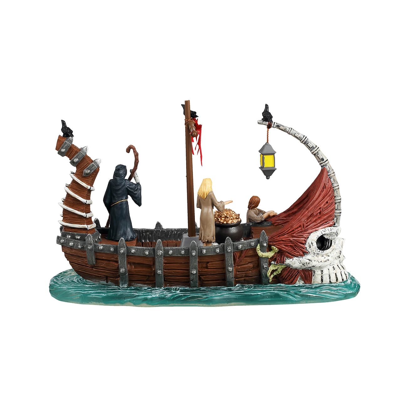 lemax-ferry-on-river-styx-spooky-town-f-hre-mit-grim-reaper image 4