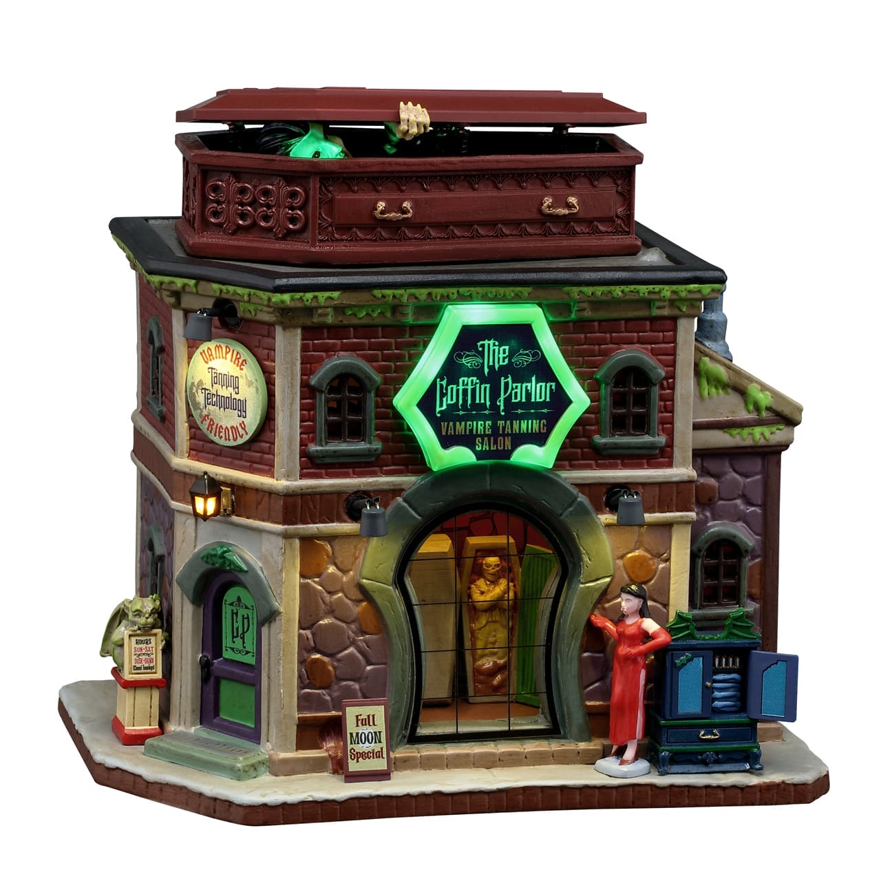 lemax-the-coffin-parlor-beleuchtetes-halloween-miniaturhaus image 1