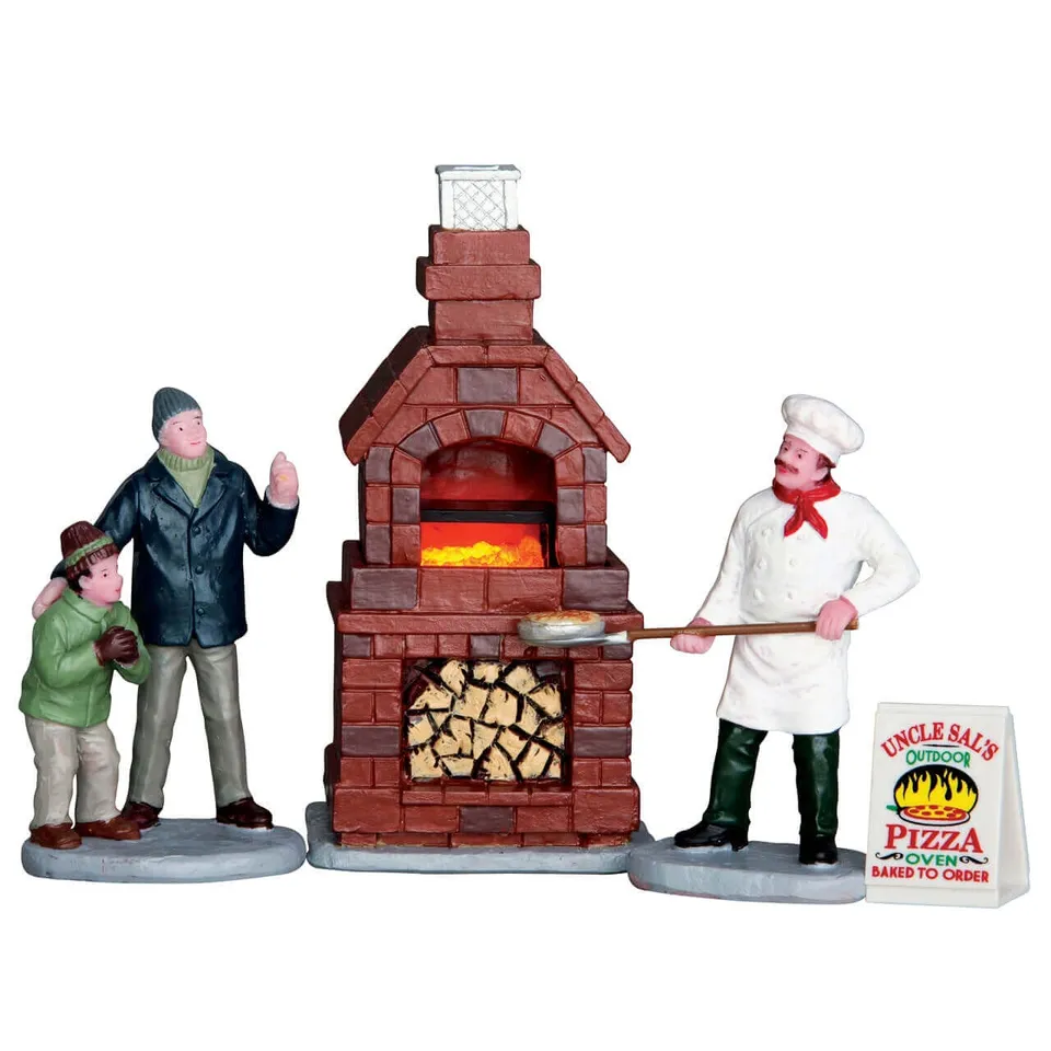 lemax-outdoor-pizza-oven-miniatur-set-4-teilig image 1