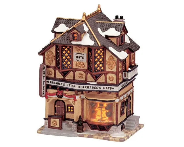 lemax-larrabee-s-hats-weihnachtshaus-beleuchtet image 1