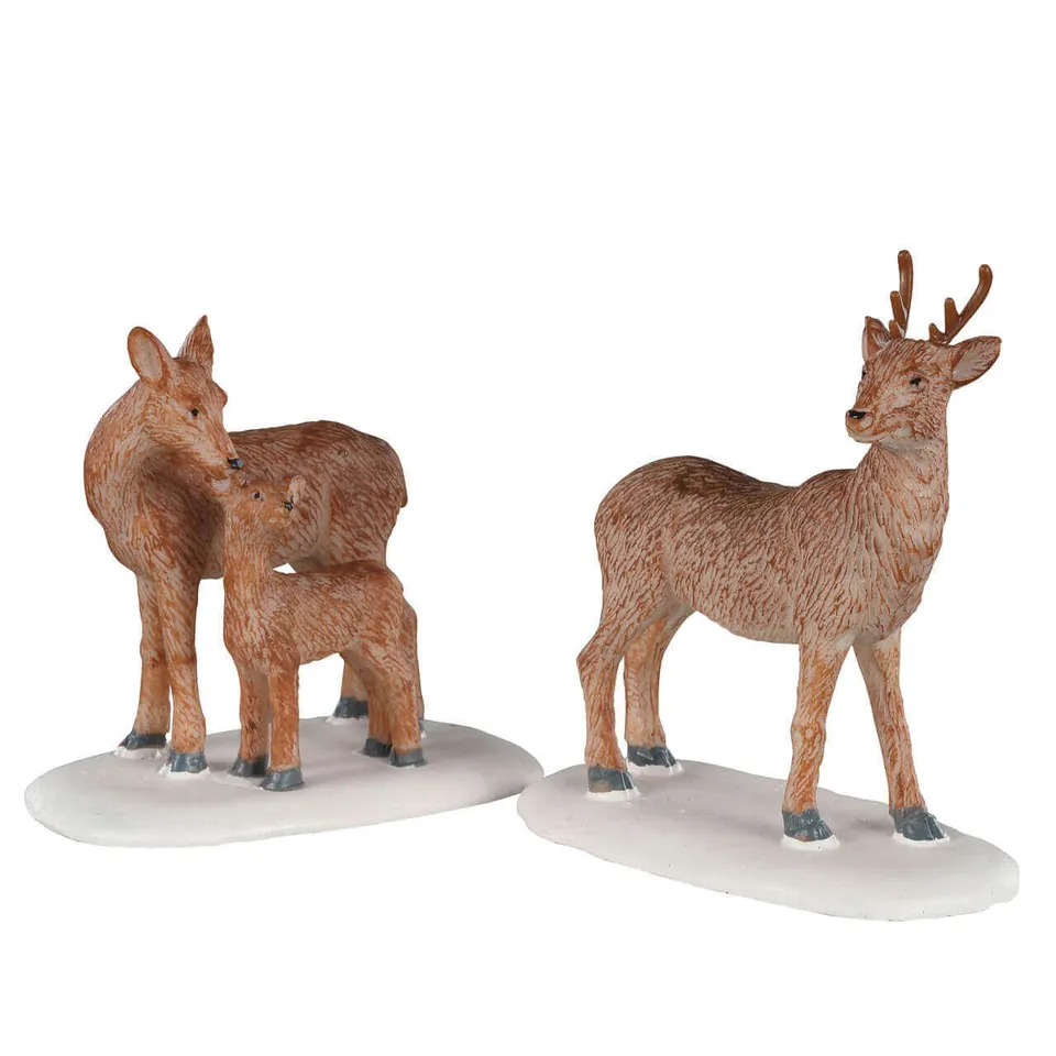 lemax-deer-family-winter-figuren-set image 1