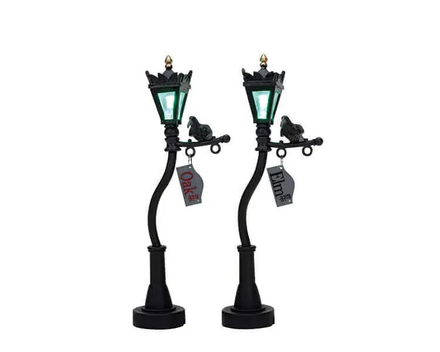 lemax-creepy-lamp-post-spooky-town-grusel-laterne image 1