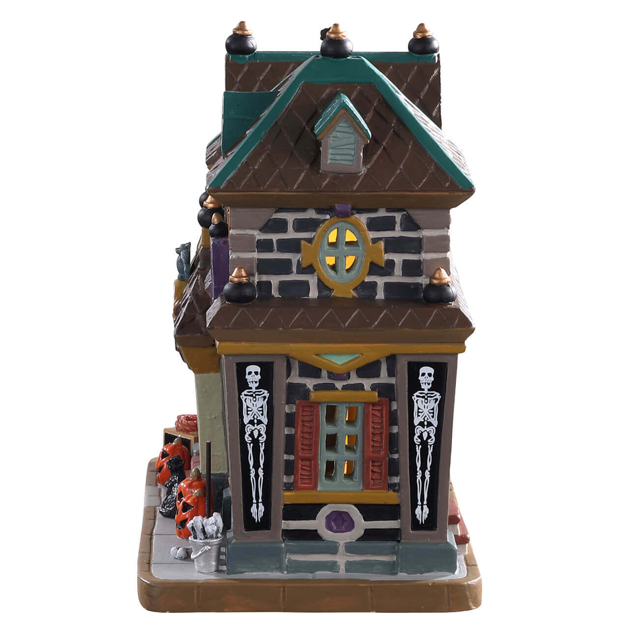 lemax-spooky-town-black-cat-halloween-decor-beleuchtete-miniatur-deko image 3