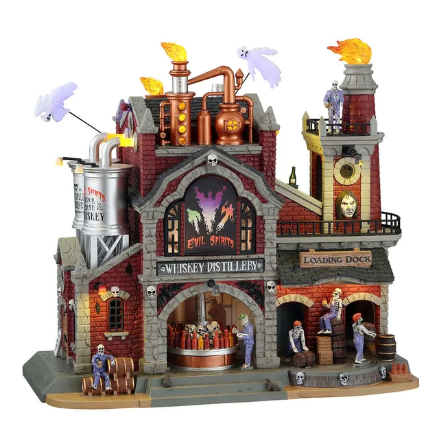 lemax-evil-spirits-whiskey-distillery-spooky-town-sammlerhaus image 1