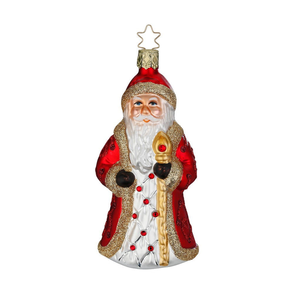 inge-glas-manufaktur-festlicher-weihnachtsmann-christbaumanh-nger-12-cm image 1
