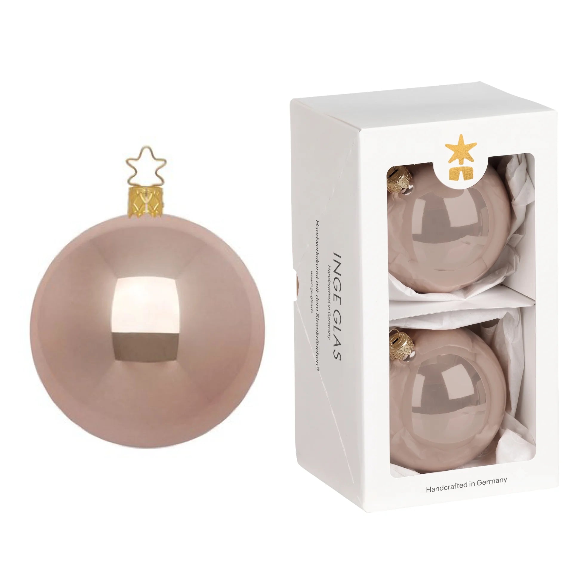 inge-glas-kugel-steinbock-opal-10-cm-creme image 1