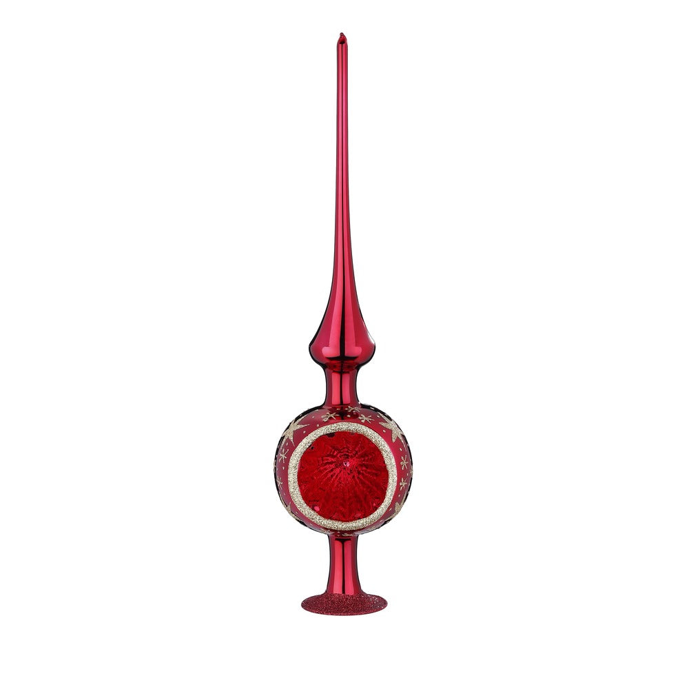 inge-glas-sternenhimmel-christbaumkugeln-8x33-cm-ochsenblut-glanz image 1