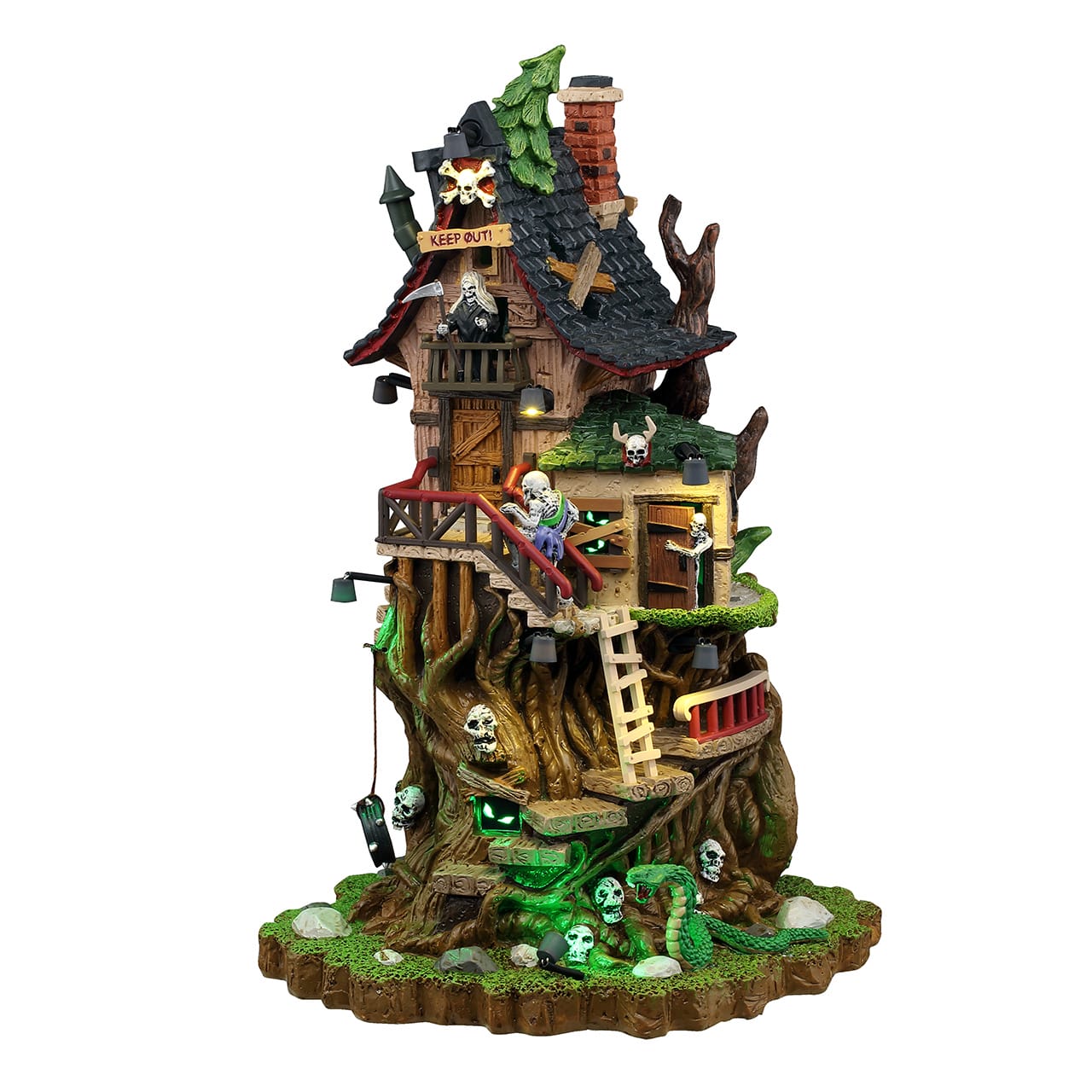 lemax-petrified-forest-tree-house-spooky-town image 1
