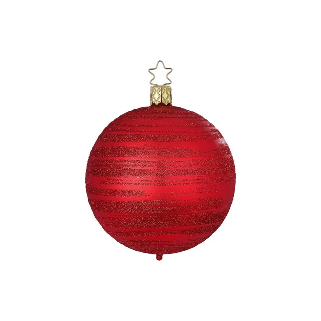 inge-glas-raureif-christbaumkugel-6-cm-rot image 1