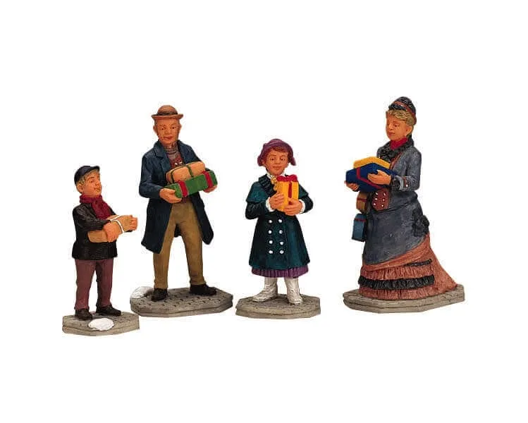 lemax-shopping-family-miniaturfiguren-set-familie image 1