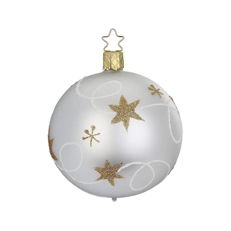 inge-glas-manufaktur-christbaumkugel-sternenband-8-cm-klassische-glaskugel image 1