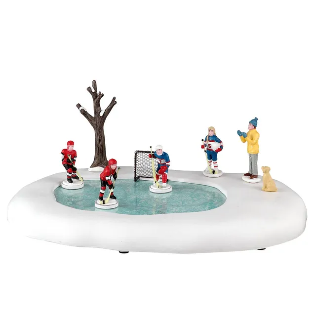 lemax-girls-play-hockey-too-vail-village-miniaturfiguren-set image 1