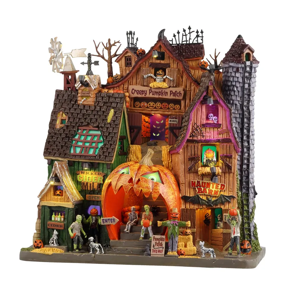 lemax-creepy-pumpkin-patch-spooky-town-szene image 1