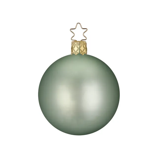 inge-glas-kugel-salbei-matt-christbaumkugel-12-cm image 1