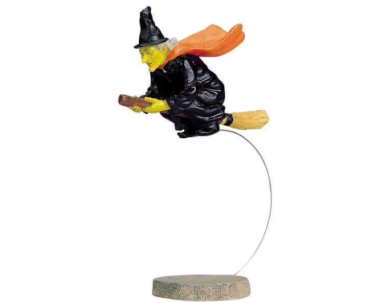 lemax-spooky-town-flying-witch-halloween-figur image 1