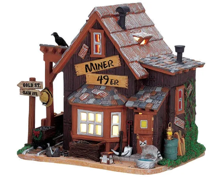 lemax-miners-shack-miniatur-h-tte-f-r-weihnachtsdorf image 1