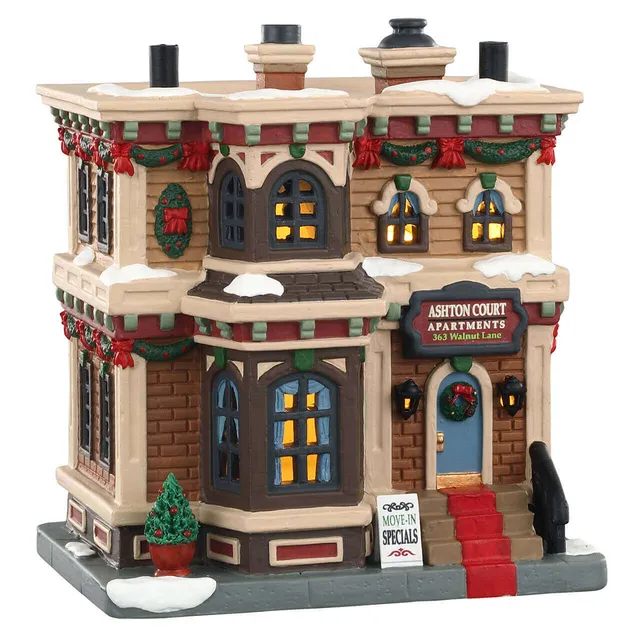 lemax-ashton-court-apartments-beleuchtetes-miniaturhaus image 1