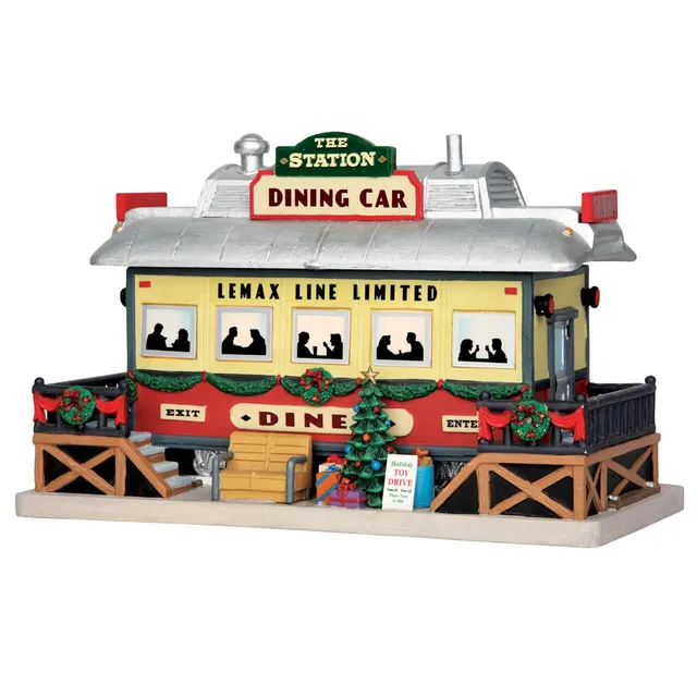 lemax-the-station-dining-car-miniatur-speisewagen image 1