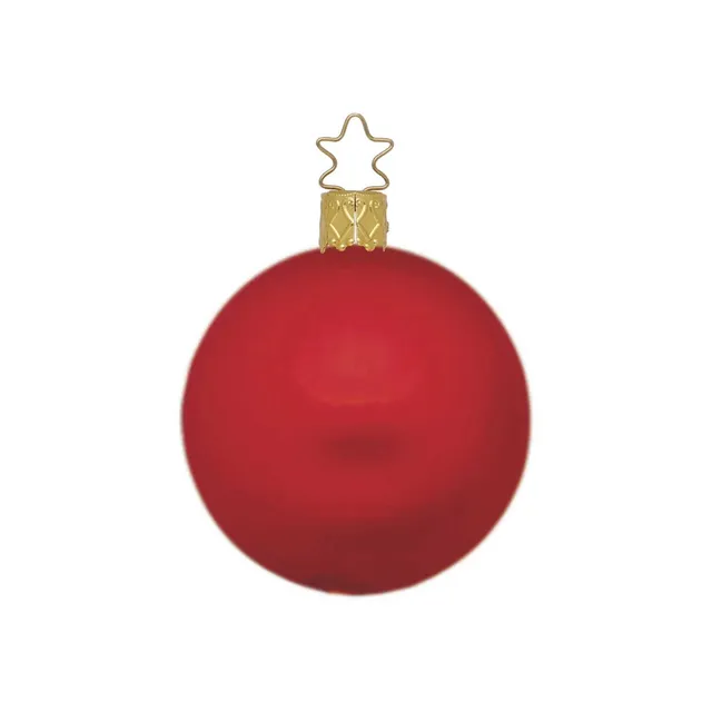 inge-glas-kugel-rot-matt-12-cm-christbaumkugel image 1