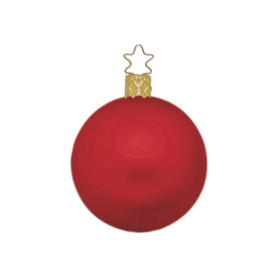 inge-glas-kugel-rot-matt-12-cm-christbaumkugel image 1
