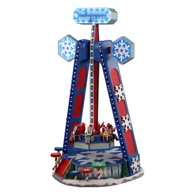 lemax-the-spinning-snowflake-karussell-fahrgesch-ft image 1
