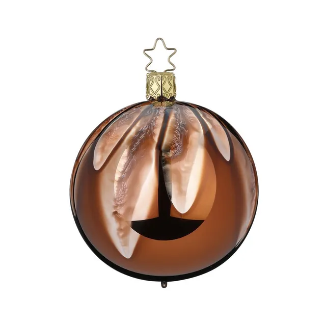 inge-glas-flie-ender-marmor-christbaumkugel-aus-glas-8-cm-braun image 1