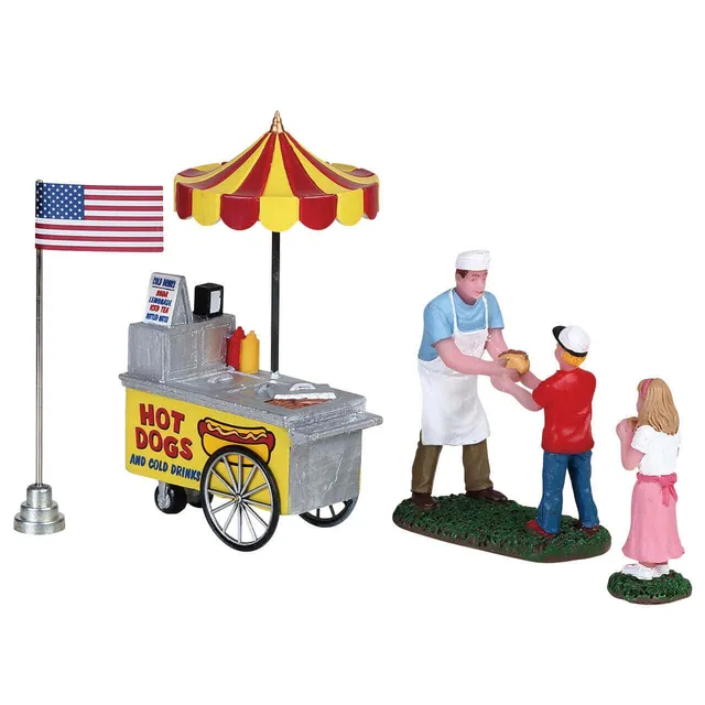 lemax-hot-dog-stand-miniatur-imbissstand-f-rs-weihnachtsdorf image 1