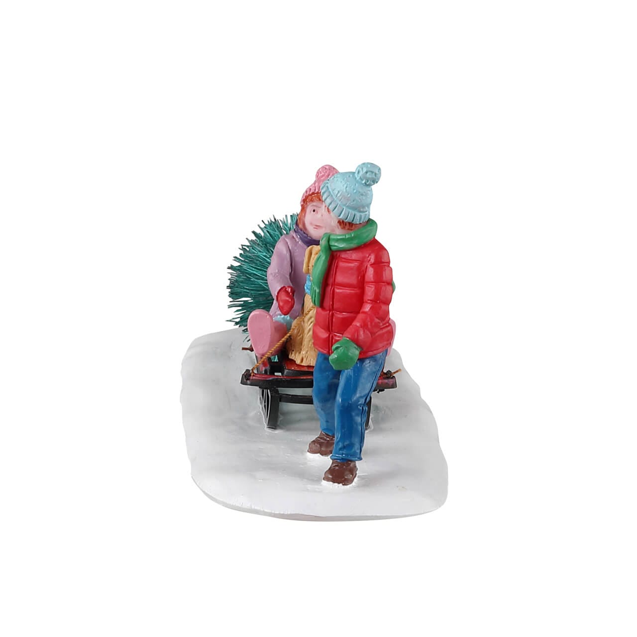 lemax-bringing-home-our-tree-geschwister-mit-baum-figur image 3