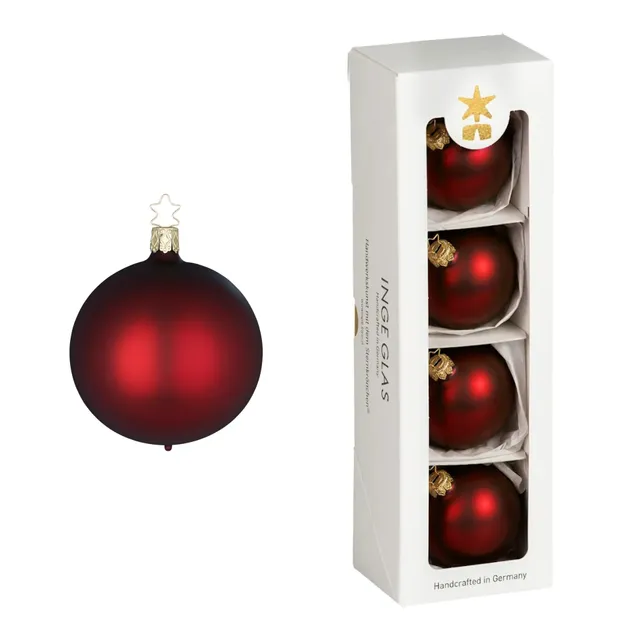 inge-glas-kugeln-imperialrot-matt-christbaumkugeln-6-cm image 1