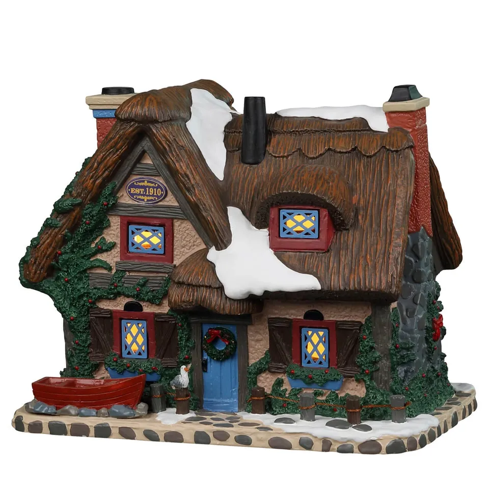 lemax-english-seaside-cottage-beleuchtetes-miniaturhaus-caddington-village image 1