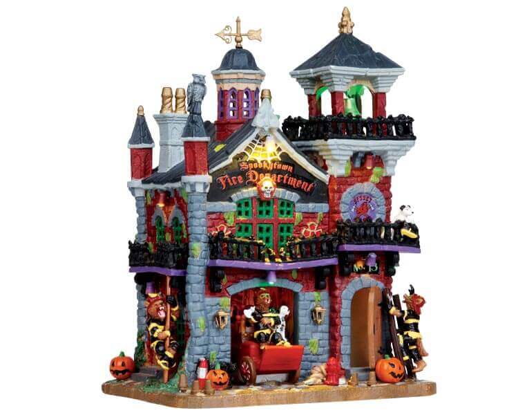 lemax-spookytown-fire-department-halloween-geb-ude image 1