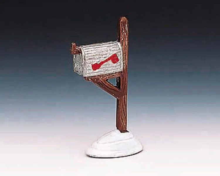 lemax-metal-home-mailbox-briefkasten-aus-metall-miniatur image 1