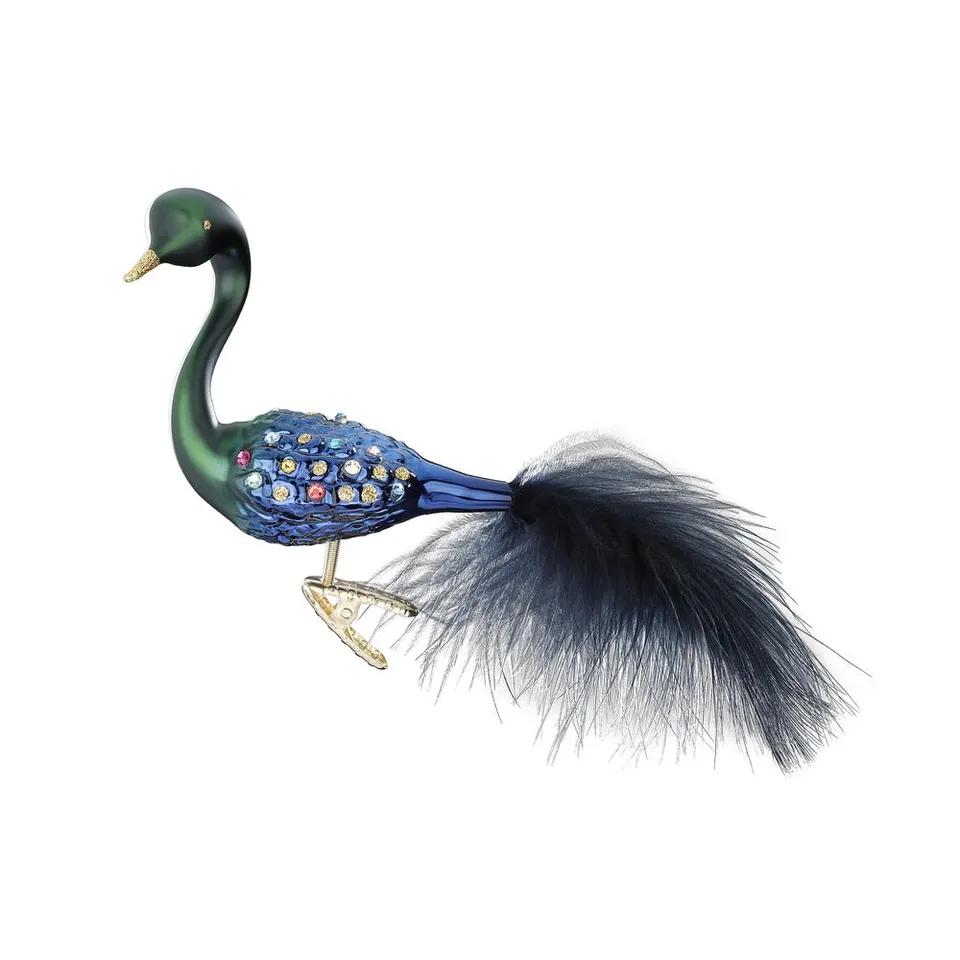 inge-glas-funkelnder-pfau-christbaumkugel-9-cm image 1