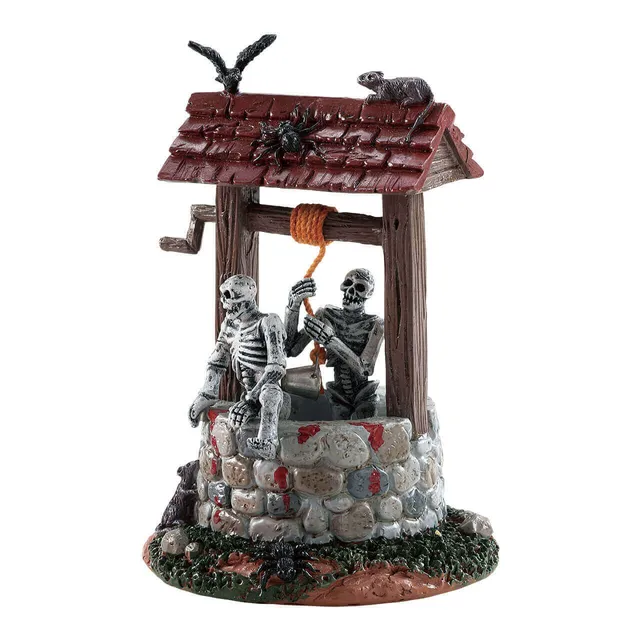lemax-spooky-town-ghouls-in-well-grusel-brunnen-figur image 1