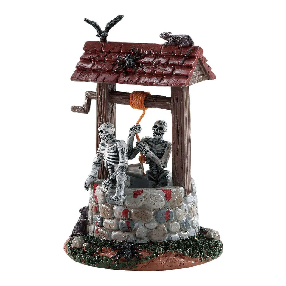 lemax-spooky-town-ghouls-in-well-grusel-brunnen-figur image 1