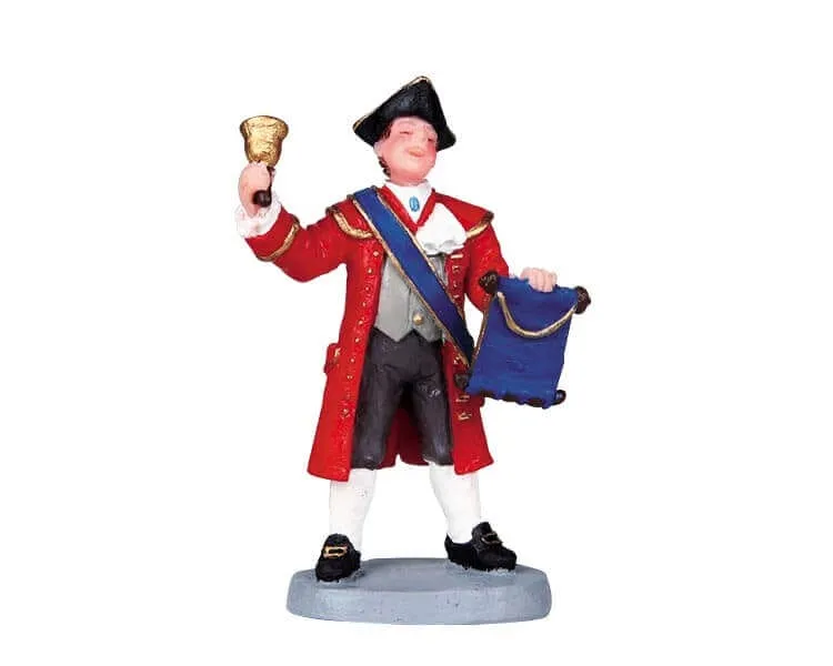 lemax-town-crier-ausrufer-dorf-figur image 1