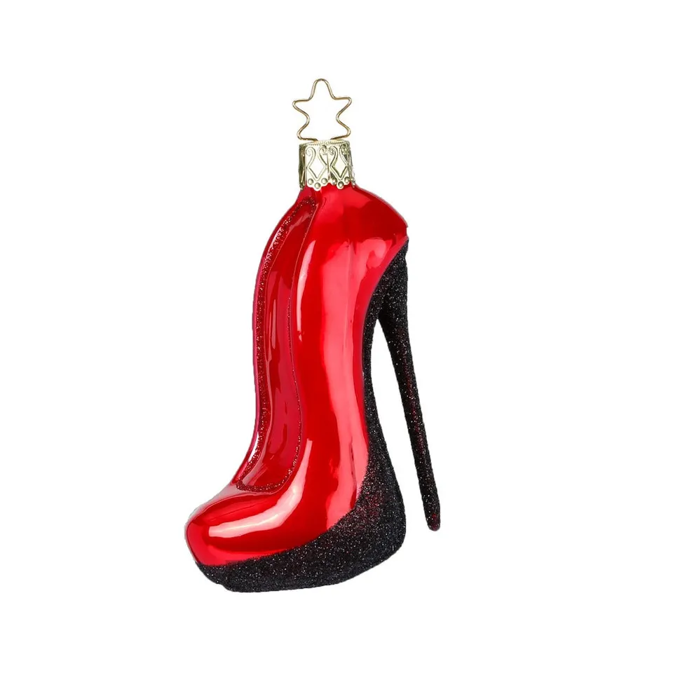 inge-glas-roter-high-heel-glas-figur-christbaumkugel-10-cm image 1