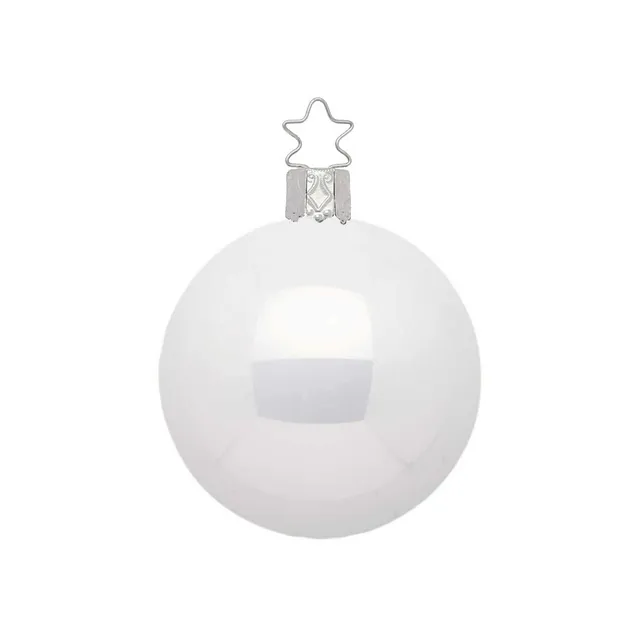 inge-glas-kugel-christbaumkugel-porzellanwei-opal-12-cm image 1