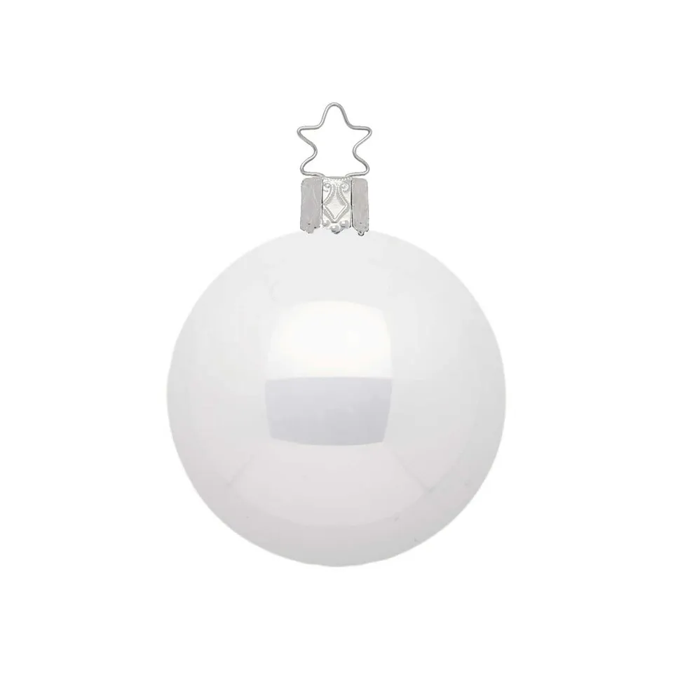inge-glas-kugel-christbaumkugel-porzellanwei-opal-12-cm image 1