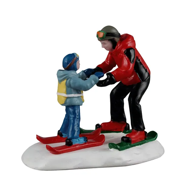 lemax-ski-slope-lesson-vail-village-figurenset-miniatur image 1